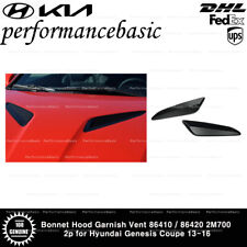 Bonnet Hood Garnish Vent 86410 86420 2m700 2p For Hyundai Genesis Coupe 13-16