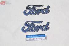 Chrome Ford Script Emblems Body Panel Fender Custom Truck Hot Rat Street Rod New