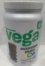 Vega Essentials Shake Plant Based Vegan Powder Chocolate- 21.6oz.20g Protein.