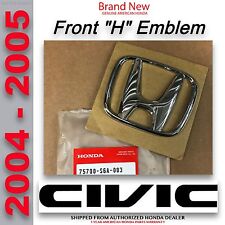 Oem Honda Civic Sedan Front Grille H Emblem 2004 - 2005 75700-s6a-003