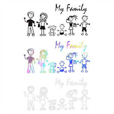 Stick Figure Family Decal My-family Stick Figure Family Bumper Sticker Decal