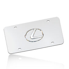 Lexus 3d Logo Chrome Stainless Steel License Plate