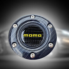 Jdm Momo Aluminum Carbon Fiber Horn Button Center Cap For Steering Wheel