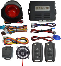 Car Alarm System With Remote Start Kit Push To Engine Start Stop Button