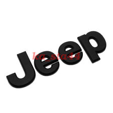 2007-2018 Oem Mopar Hood Black Jeep Badge Emblem Nameplate 68185492ab