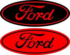4 Ford Oval Blackred Set Vinyl Decal Sticker Car Truck Window 1 Of Each Color