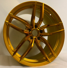 Bold Gold 20 Rims 5x114.3 35 73.1 Staggered 350z370zg35g37 2003-2021
