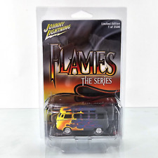 Johnny Lightning Flames The Series 1960s Vw Volkswagen Samba Bus Limited New