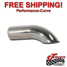 Stainless Steel Exhaust Tip Turn Down 2.25 Inlet - 2.5 Outlet - 9 Long
