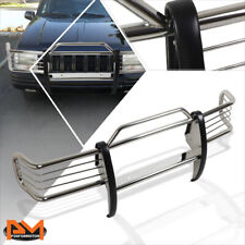 For 93-98 Jeep Grand Cherokee Zj Front Bumper Brush Grill Guard Protector Chrome