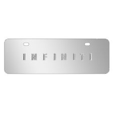 For Infiniti Name In 3d European Look Half-size Brush Metal License Plate
