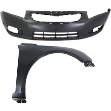 Bumper Cover Kit For 2011-2014 Chevrolet Cruze Front Right 2pc