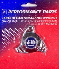 Proform 141-327 Air Cleaner Nut Chrome Aluminum Large For Gm Logo