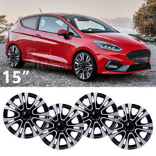 4x 15 Wheel Hubcaps R15 Steel Rims Cover Snap On For Ford Fiesta 2011 2012 2013