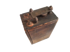 Antique Vintage Ford Model T A Ignition Buzz Coil Battery Wood Wooden Box