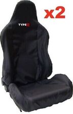 2 X Embroidered Car Seat Covers To Fit Honda Civic Type R Fk8 Recaro Seat Fl5