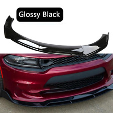 For Dodge Charger 2015-23 Front Bumper Lip Splitter Spoiler Body Kit Gloss Black
