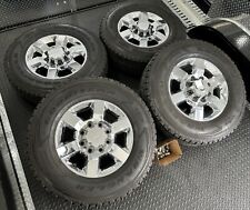 18 Chrome Gmc Sierra Hd 2500 3500 Oem Factory Wheels Tires Rims Chevy Silverado