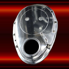 Polished Aluminum Sb Chevy Timing Cover And Pointer For 6 To 7 Inch Balancer Sbc