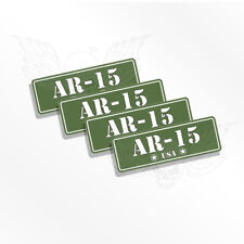 Ammo Can Decals - Ar-15 - Four Ammo Can Stickers - Ar-15 Ammo Can Labels Od
