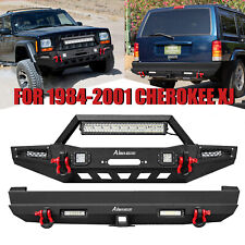 Front Rear Bumper For 1989-2000 2001 Jeep Cherokee Xj Se Sport Utility 2-door
