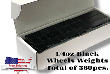 1 Box 14 Oz Black Wheel Weights Stick-on Adhesive Tape Lead-free 360pcs