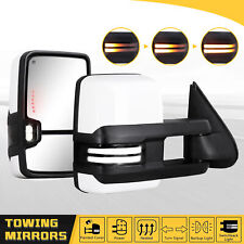 Painted White Tow Mirrors Switchback For 2003-2007 Chevy Silverado Gmc Sierra