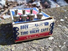 1950s Antique Nos Metal Tire Valve Caps Vintage Chevy Ford Hot Rat Rod Gm Harley