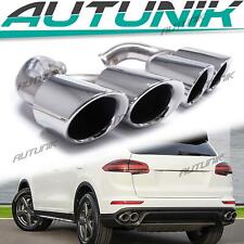 Muffler Tail Tips Exhaust Pipes For 15-17 Porsche 958 Cayenne 92a V6 Long Tips