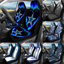 Us Dallas Cowboys 2pcs Car Seat Covers Universal Fit Pickup Truck Seat Protector