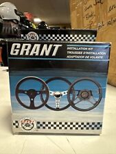 Steering Wheel Installation Kit 3-bolt Mount Matte Black Alum. Amc Gm Mopar Kit