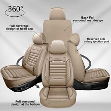 Luxury Car Seat Cover Pu Leather Protector Pad Full Set For Volvo S80 2001-2016