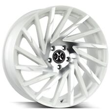 22 Xcess Wheels X02 White Machined Rims