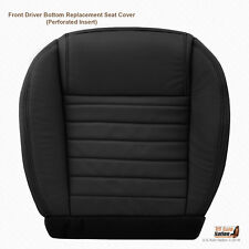 2005 -2009 Ford Mustang Front Driver Bottom Perforated Leather Seat Cover In Blk