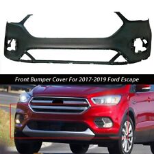 Front Bumper Cover For 2017-2019 Ford Escape Primed Plastic Black Style