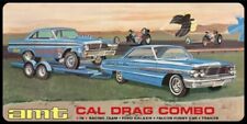 Amt 125 Cal Drag Combo 1964 Ford Galaxie Falcon Funny Car Trailer Amt1223