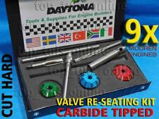 9x Daytona Ford Series Heads 385429460 Carbide Tipped Valve Seat Cutter Kit