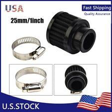 Universal 25mmcar Air Filter For Motorcycle Cold Air Intake High-flow Vent New
