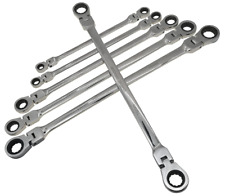 Metric 12 Sizes Extra Long Gear Ratcheting Wrench Set 8mm-19mm