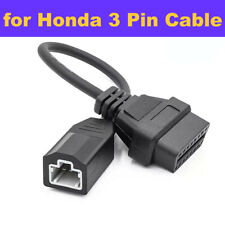 For Honda 3 Pin Obd1 To 16 Pin Obd2 Diagnostic Adapter Convertor Scanner Cable