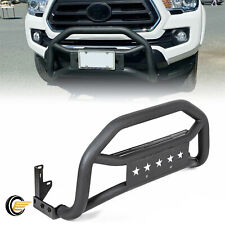 For Toyota Tacoma 2005-2023 Push Front Bumper Grille Guard Textured Bull Bar