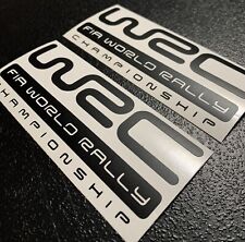Wrc Fia World Rally Championship Vinyl Decal Sticker Set Of 2