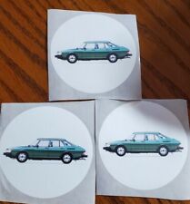 Rare Saab 900 Retro Stickers Lot Of 3
