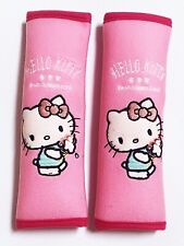 Hello Kitty Sanrio Car Suv 2 Pieces Seat Belt Covers Shoulder Pads Pair Pink