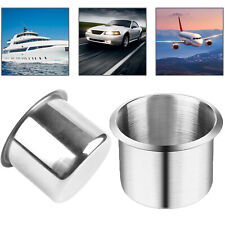 2 Pcs Stainless Steel Cup Drink Holders Car Boat Truck Marine Camper Mount Rv Us