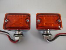 Turn Signal Indicator Lights 4 Led Rat Rod Hot Rod Universal Pair Small 39188