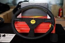 Momo Montecarlo 350mm 14 Genuine Leather Thickened Spoke Sport Steering Wheel