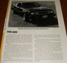 1978 Amc Amx Specs Info Photo 78 Concord 304 V8 258 American Motors