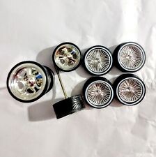 124 Scale Pre-owned Lowrider Rims Chrome Rims For Model Diecasts