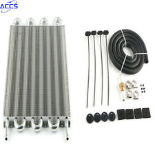 Accs Car 8 Row Remote Transmission Oil Cooler Kit Auto-manual Radiator Converter